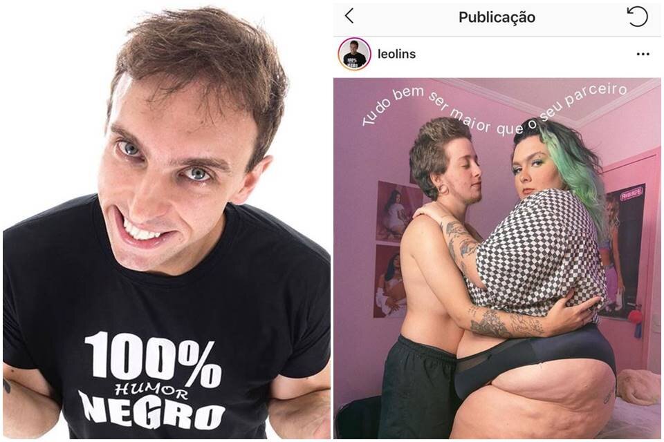 ´Postagem feita por Léo Lins em seu Instagram. ´Postagem feita por Léo Lins em seu Instagram.
