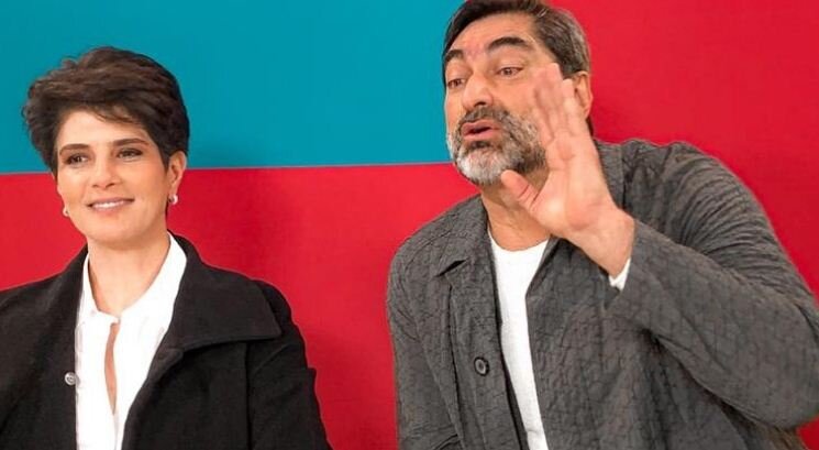 Os jornalistas Zeca Camargo e Mariana Godoy. Os jornalistas Zeca Camargo e Mariana Godoy.