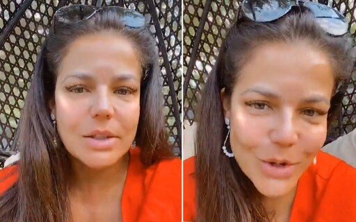 A atriz Nívea Stelmann em live. A atriz Nívea Stelmann em live.