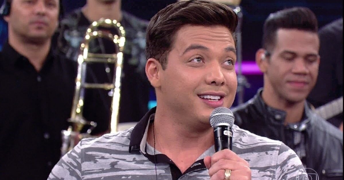 O cantor Wesley Safadão durante o programa do Faustão. O cantor Wesley Safadão durante o programa do Faustão.