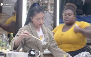 Jojo Todynho chama a atenção de Mc Mirella após desperdício de comida em A Fazenda 2020 (Imagem/ Record)