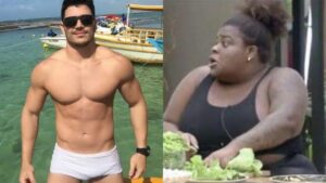 Jojo Todynho passa a mão em partes íntimas de JP Gadelha e público pede providências da Record em A Fazenda 2020 (Montagem/ Reseller Web)