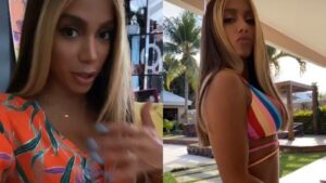 Após chegar ao Brasil cheia de novidades, Anitta exibe novo visual (Montagem/ Reseller Web)
