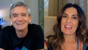 Fátima Bernardes participa do Altas Horas e conta para Serginho como virou apresentadora na Globo (Imagem/ Reprodução)