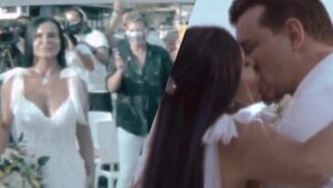 Gretchen se casa com Esdras na tarde dessa quarta-feira (Montagem: Reseller Web)