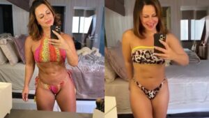 Viviane Araújo surge de biquíni após aderir a desafio de reeducação alimentar (Imagem/Instagram)