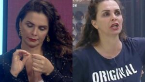 Luiza Ambiel diz que não perdoa fala de Jakelyne durante votação de A Fazenda 12 (Montagem: Reseller Web)