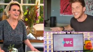 Ana Maria Braga recebe Klebber Toledo no Mais Você (Imagem: Reprodução)