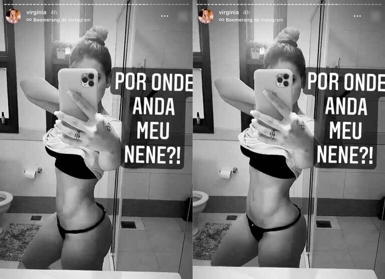 Virginia Fonseca brinca com 'falta' de barriga na gravidez Virginia Fonseca brinca com 'falta' de barriga na gravidez
