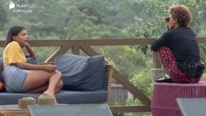 A Fazenda 12, Jake e Lidi se acertam (Imagem: Play Plus)