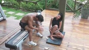 A Fazenda 12, Jake e Mariano falam sobre o jeito de Lucas Selfie se posicionar no jogo (Imagem: Reprodução / Play Plus)