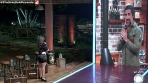 Em A Fazenda 12, Mion se despede de Raissa e diz que a peoa está muito famosa aqui fora (Imagem: Reprodução / Record TV)