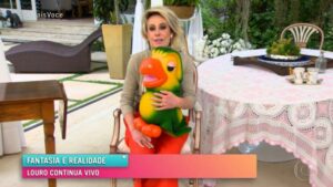 Ana Maria Braga resgata Louro José e diz que sonhou com o amigo Tom Veiga (imagem: Reprodução / Globo)