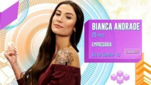Bianca foi lembrada pelos peões de A Fazenda 12, como o caso que sofreu rejeição no BBB, mas que conseguiu reverter a situação fora do reality (Imagem: Divulgação/ Globo)