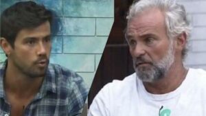Mariano discute com Mateus sobre a mudança de comportamento do ator com alguns participantes da casa (Montagem: Reseller Web)